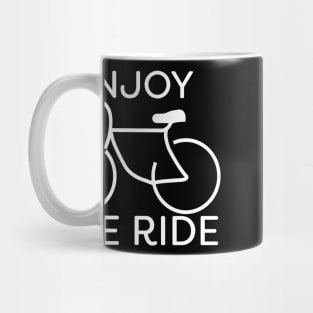 Enjoy The Ride Bike White Cycling Gift Mug